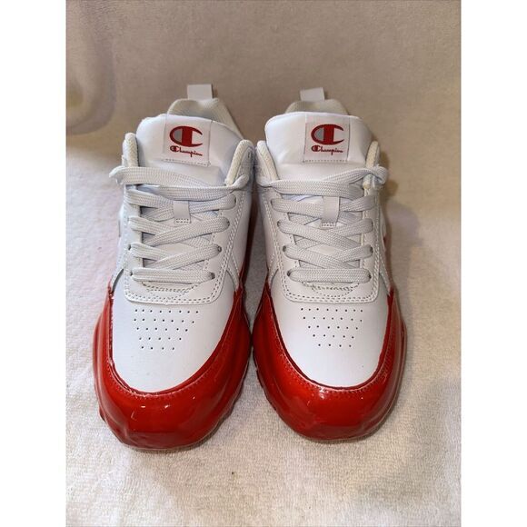 Champion 9318 Dip Womens Shoes Size 8, Color:‎ White/Scarlet - Picture 1 of 16